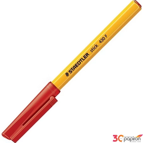 Toll golyós 0,3 Staedtler Stick Document 430F kupakos piros Írószerek STAEDTLER 430 F-2