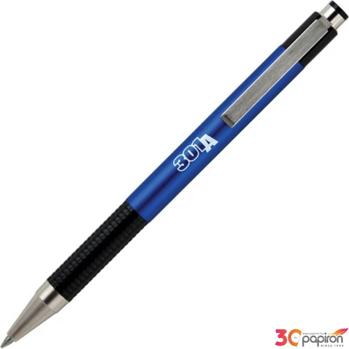 Toll Zebra F-301A 0,7mm metál kék tolltest/kék színű tinta nyomógombos golyóstoll Tollbetét: F-07
