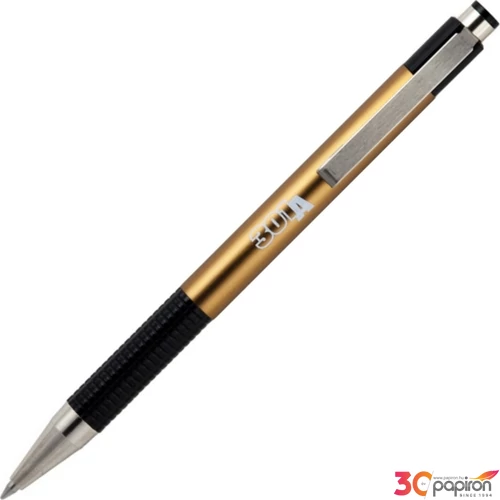 Toll Zebra F-301A 0,7mm metál pezsgő tolltest/kék színű tinta nyomógombos golyóstoll Tollbetét: F-07