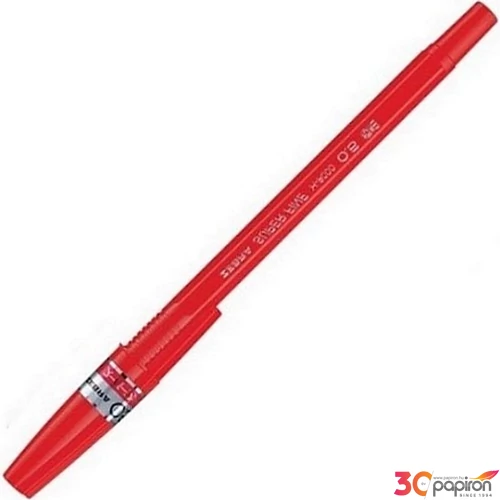 Toll Zebra H-8000 super fine C piros, 0,5mm kupakos golyós toll