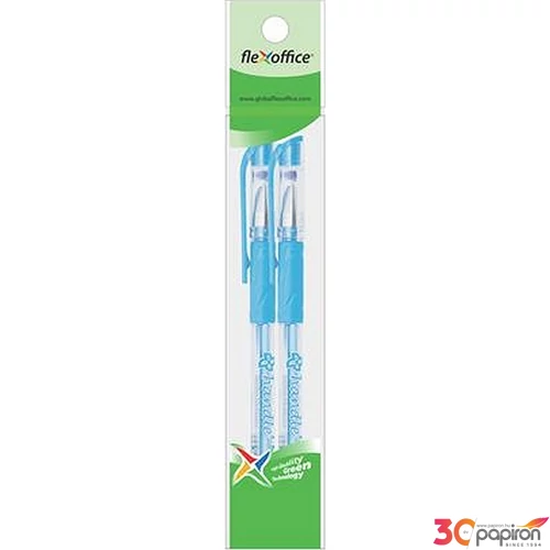 Zseléstoll 0,2 Flexoffice Handle kupakos 2db kék Írószerek FLEXOFFICE FO-GEL016BLUEBL