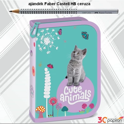 Tolltartó Ars Una töltött 24'' Cute Animals-kitten (5368)prémium ceruzá 93577752 Minőségi írószerekkel töltött k