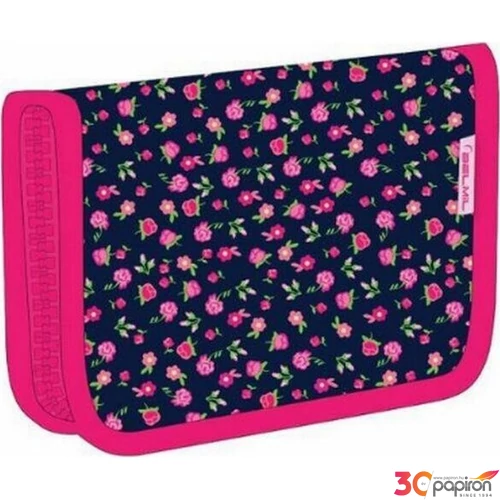 Tolltartó Belmil kihajtható VIRÁGMINTÁS 335-72 Pencil Case 14x20,5x3,5cm