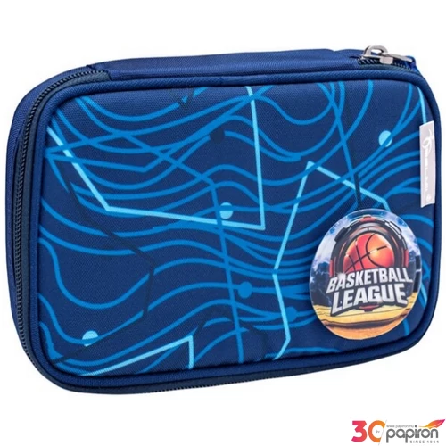 Tolltartó Belmil szögletes 22 Szögletes Tolltartó Abstract Neon Blue 335-86 Pencil Pouch