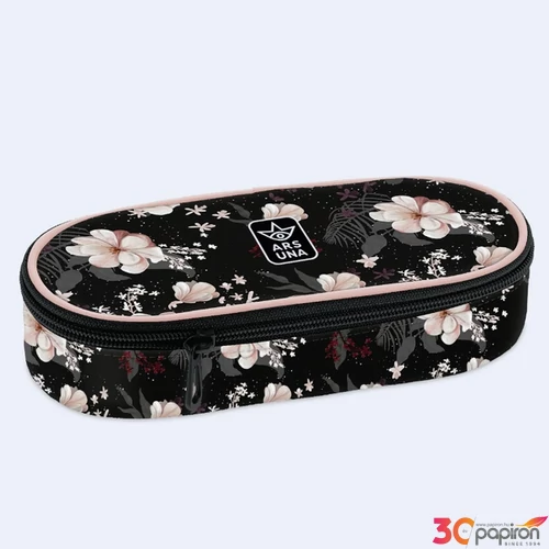 Tolltartó nagy Ars Una 24' Körzippes Flowery black (5374) 24 54940857 Egyrekeszes zsebbel és írószert