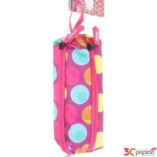 Tolltartó Paso hengeres pink pöttyös 22x8x5 60g kollekció Paso