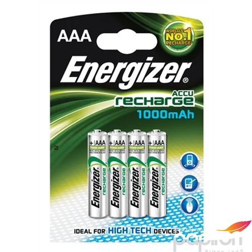 Elem Energizer tölthető AAA mikro HR03, 4x700 mAh Power Plus 4db-os