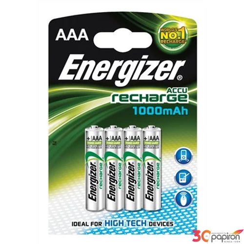 Elem Energizer tölthető AAA mikro HR03, 4x700 mAh Power Plus 4db-os