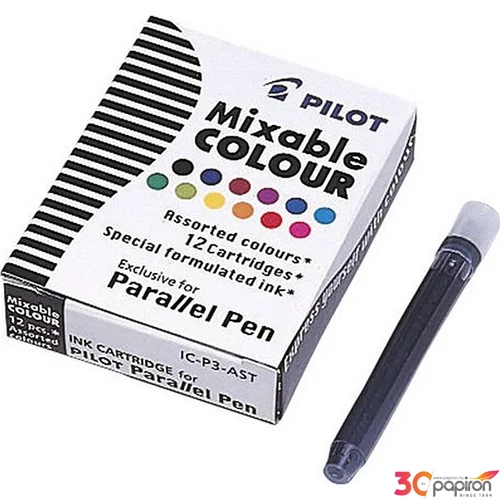Töltőtoll patron Pilot Parallel Pen 10színű Írószerek PILOT IC-P3-AST
