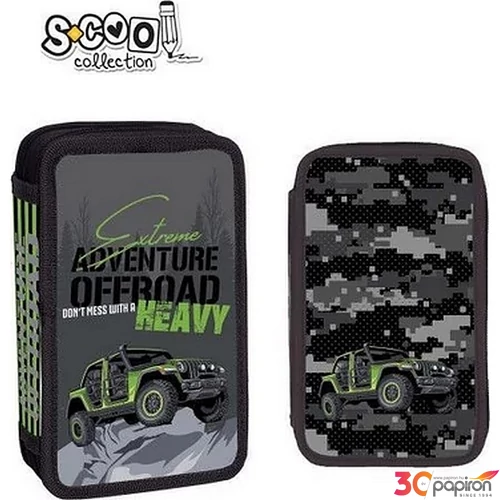Töltött tolltartó 2 emeletes Adventure offroad 