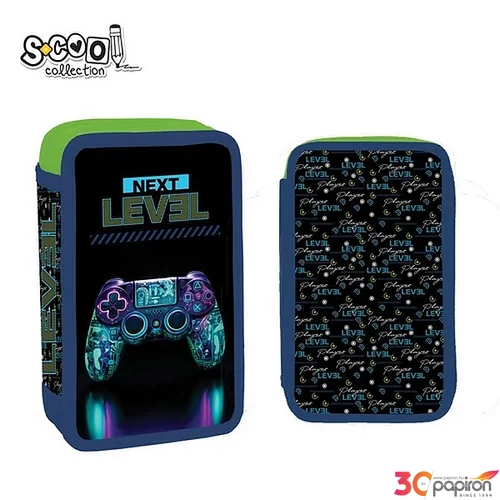 Töltött tolltartó 3 emeletes Gamer next level 