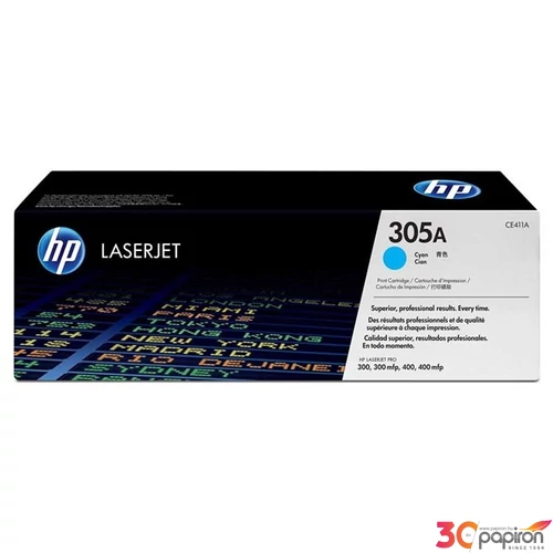 Toner HP CE411A színes, 305A kék, 2, 6k LaserJet Pro 300 MFP M375 géphez