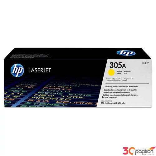 Toner HP CE412A színes, 305A sárga, 2, 6k LaserJet Pro 300 MFP M375 géphez
