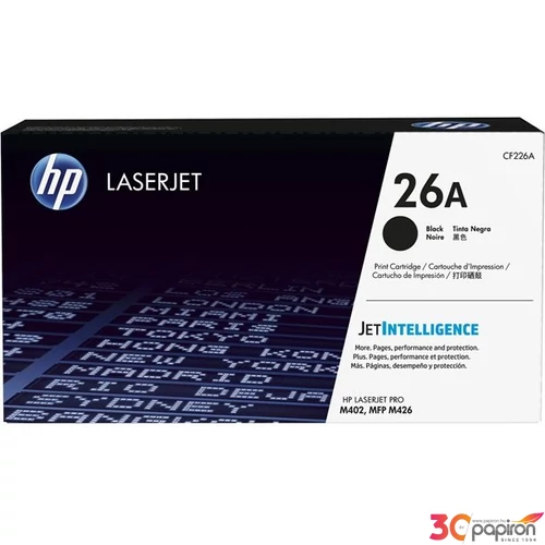 Toner HP CF226A fekete, 26A, 3, 1k LaserJet Pro M402, 426 géphez