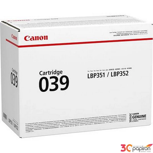 Toner lézer Canon lézer, CRG-039 fekete, 11k