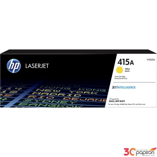 Toner lézer HP lézer, W2032A HP 415A, sárga, 2,1k