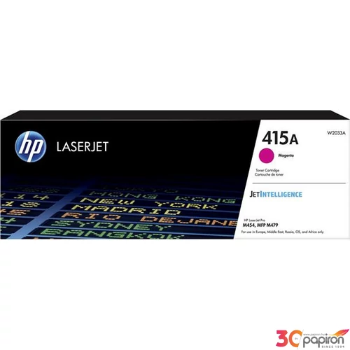 Toner lézer HP lézer, W2033A HP 415A, magenta, 2,1k