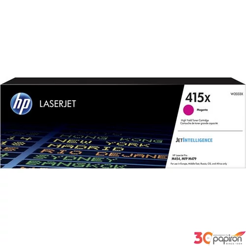 Toner lézer HP lézer, W2033X HP 415X, magenta, 6k