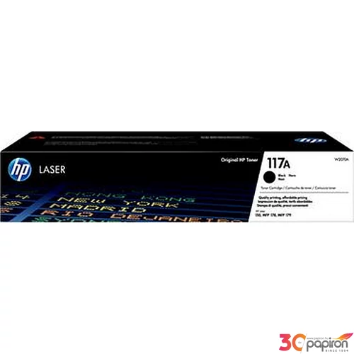 Toner lézer HP lézer, W2070A HP 117A, fekete, 1k