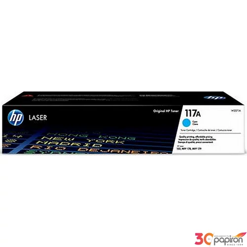 Toner lézer HP lézer, W2071A HP 117A, cián, 0,7k