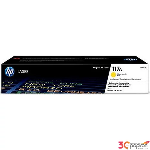 Toner lézer HP lézer, W2072A HP 117A, sárga, 0,7k