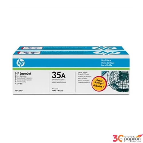 Toner lézer HPCB435D CB435AD fekete 2X1.5k HP