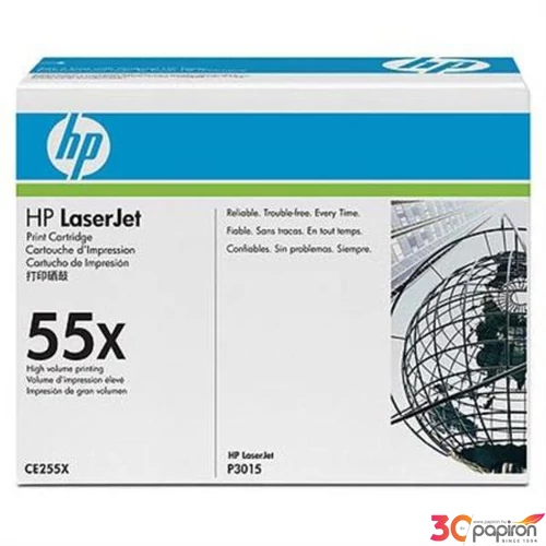 Toner lézer HPCE255X CE255X fekete 12.5k HP