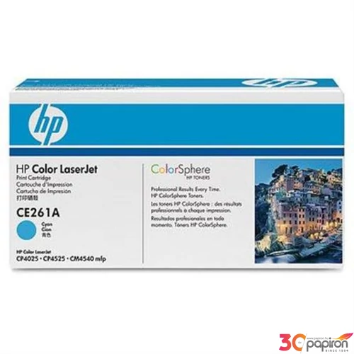 Toner lézer HPCE261A CE261A kék 11k HP