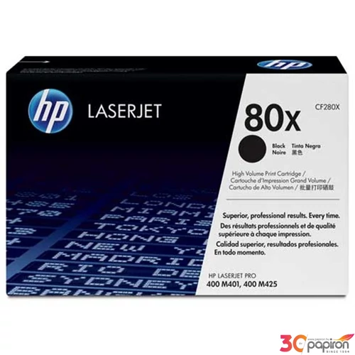Toner lézer HPCF280X CF280X fekete 6.9k HP