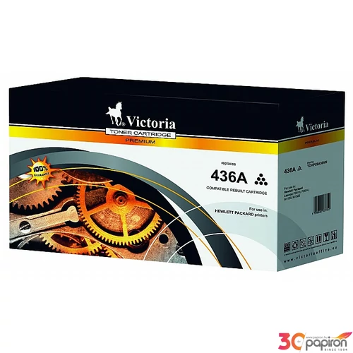 Toner Victoria CB436A fekete lézer HP Nr.436A 2K, 2000old.