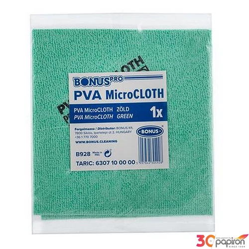 Törlőkendő univerzális 40x34cm BONUS MicroCLOTH zöld