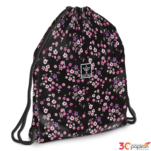 Tornazsák Ars Una sportzsák Tinédzser Pearl Blossom black (5377) 24 54593770 Könnyű erős tartós anyagból