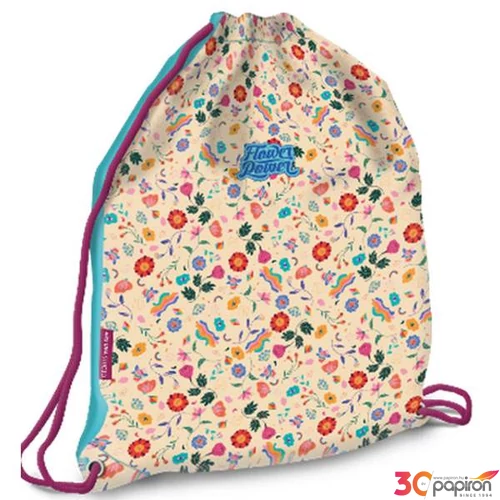 Tornazsák Ars Una sportzsák Flower Power (5260) 23 53562609 Könnyű erős tartós anyagból