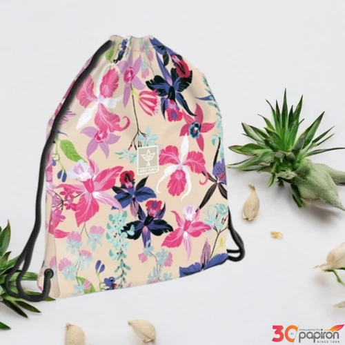 Tornazsák Ars Una sportzsák Tinédzser Beach Flowers (5469) 25 54594692 Könnyű erős tartós anyagból