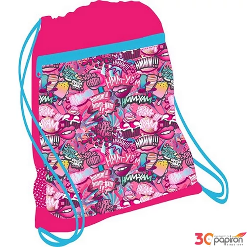 Tornazsák Belmil 21' Sporty Girl Power 336-91 43x45cm hálós sportzsák Gym Bag
