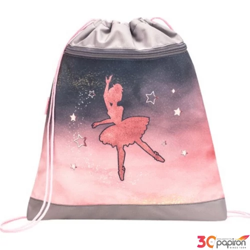 Tornazsák Belmil 21' Classy Ballerina Black Pink 336-91 43x45cm hálós sportzsák Gym Bag