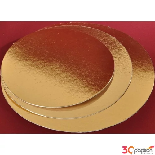 Tortaalátét 26 cm kerek arany 1db/ár