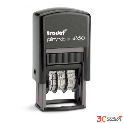 Bélyegző Trodat 4850ISO dátumbélyegző+szöveg 25 x 5 mm, dát.: 3,8 mm