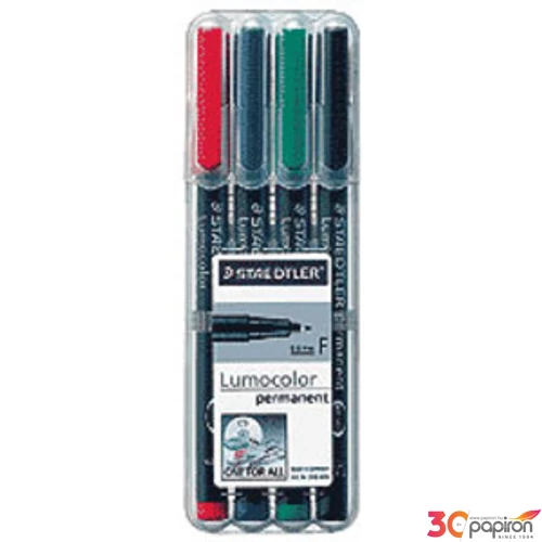 Alkoholos marker Staedtler Lumocolor 318 F OHP 0,6mm tűhegyű 4szín Írószerek STAEDTLER 318 WP4