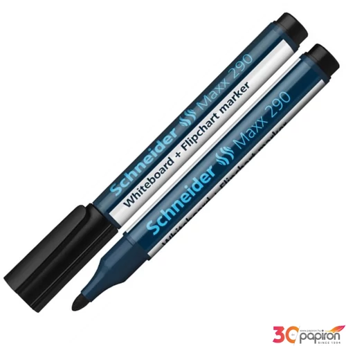 Táblamarker Schneider Maxx 290' 2-3mm kerek hegyű fekete Írószerek SCHNEIDER 129001