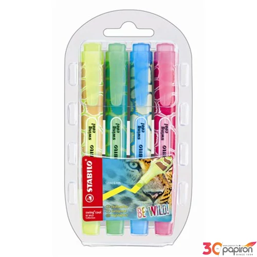 Szövegkiemelő Stabilo Navigator 1-4mm 4színű készlet Írószerek STABILO 545/4
