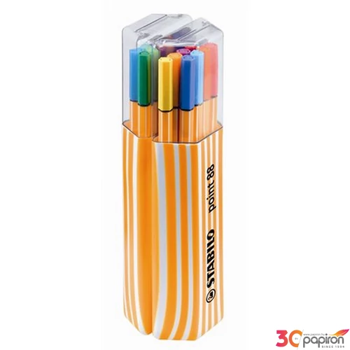 Tűfilc készlet 20 Stabilo Point 88 Twin Pack 0,4mm 20-as készlet Írószerek STABILO 8820-01