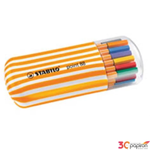 Tűfilc készlet 20 Stabilo Point 88' Zebrui 0,4mm, 20színű készlet Írószerek STABILO 8820-02