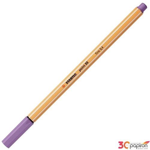 Tűfilc 0,4mm Stabilo Point 88, szürkéslila TST8862