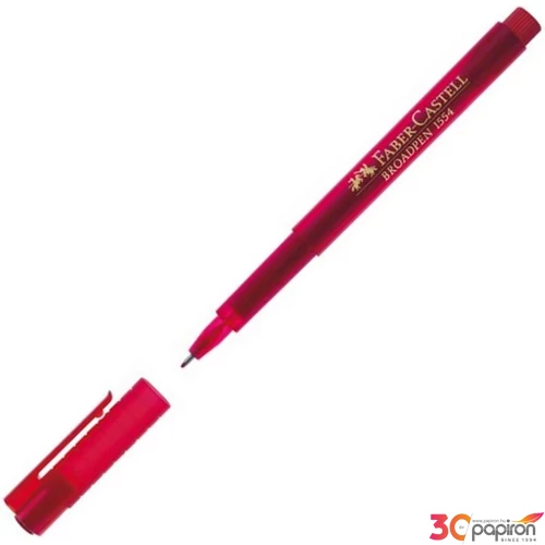 Faber-Castell tűfilc 0,8mm Broadpen 1554 fineliner piros tűfilc, toll 155421