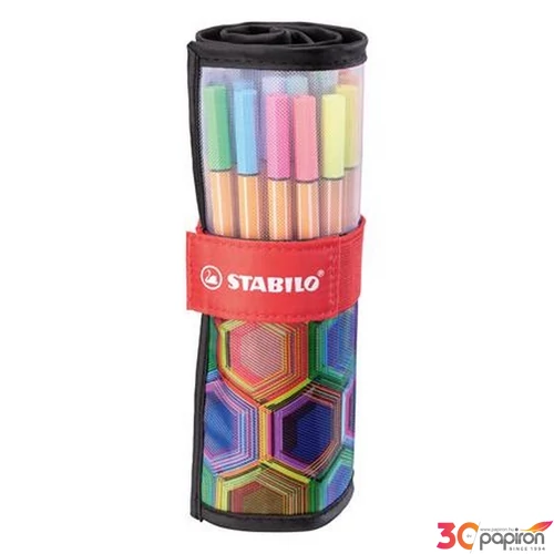 Tűfilc készlet Stabilo 0,4mm, Point 88 ARTY 25 különböző szín TST882507120
