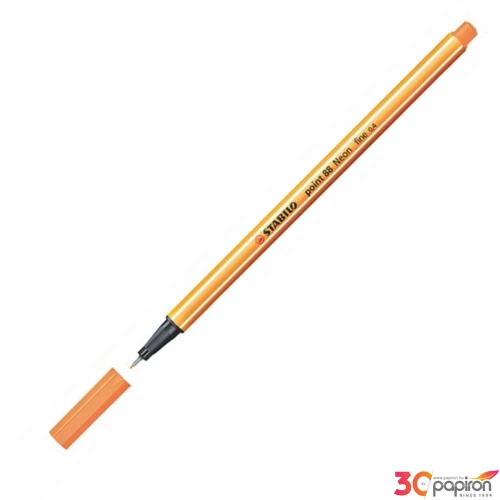 Tűfilc neon narancs Stabilo Point 88'/054, 0,4mm-es Írószerek STABILO 88/054