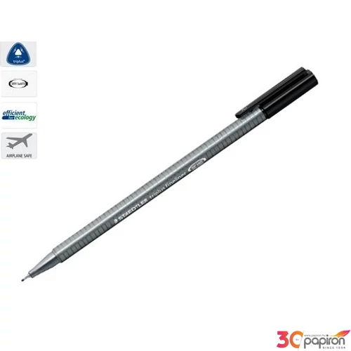 Tűfilc fekete Staedtler Triplus 0,3mm-es Írószerek STAEDTLER 334-9