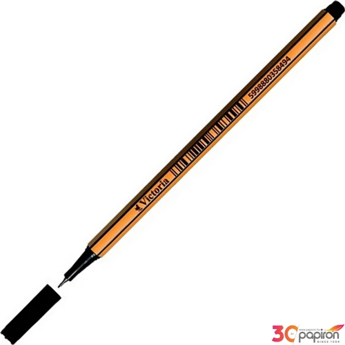 Tűfilc fekete Victoria Slim 0,4mm-es Írószerek Victoria  C97050T01