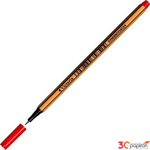 Tűfilc piros Victoria Slim 0,4mm-es Írószerek Victoria  C97050T03
